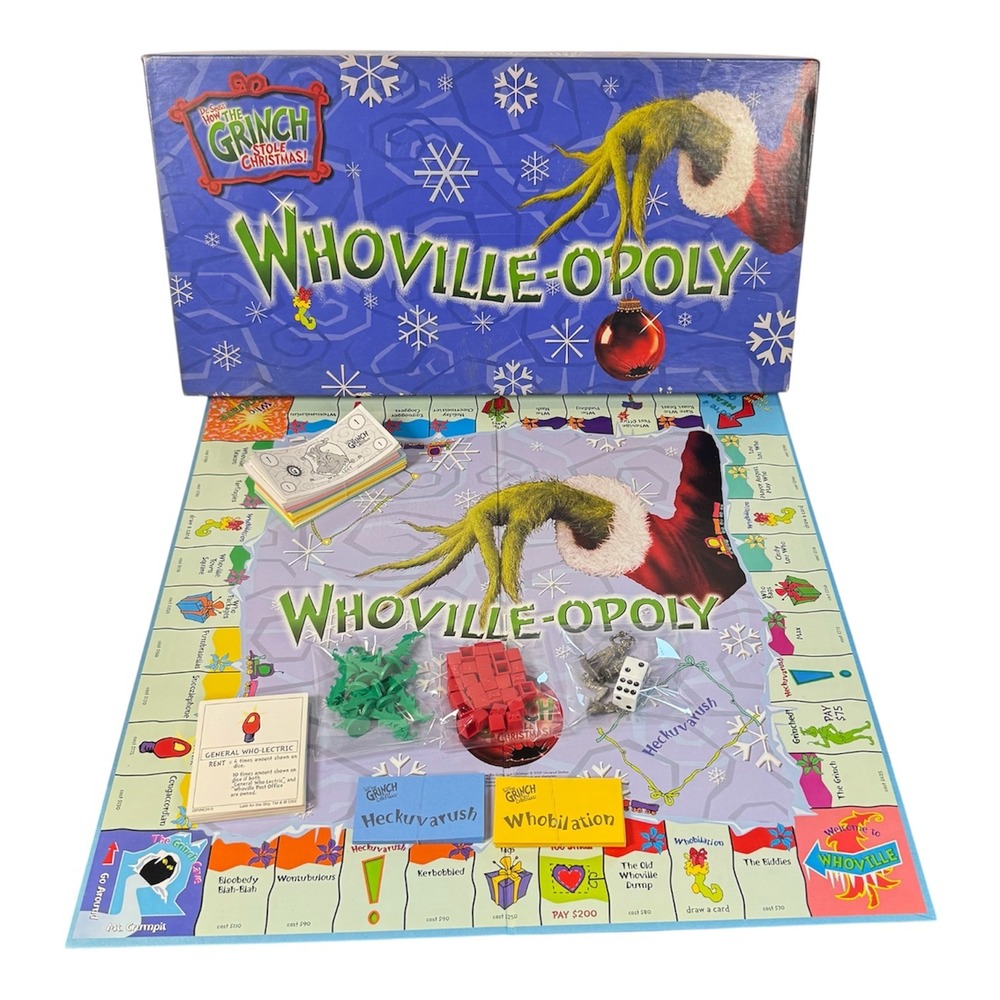 Whoville-Opoly Board Game Dr Seuss How The Grinch Stole Christmas Late for Sky